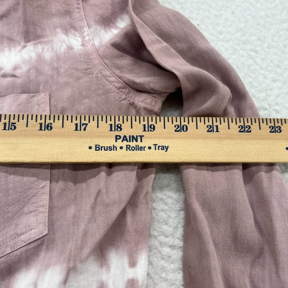 Rails | Ingrid Raw Mauve White Waves Pocket Button Down Shirt Small - Picture 6 of 10